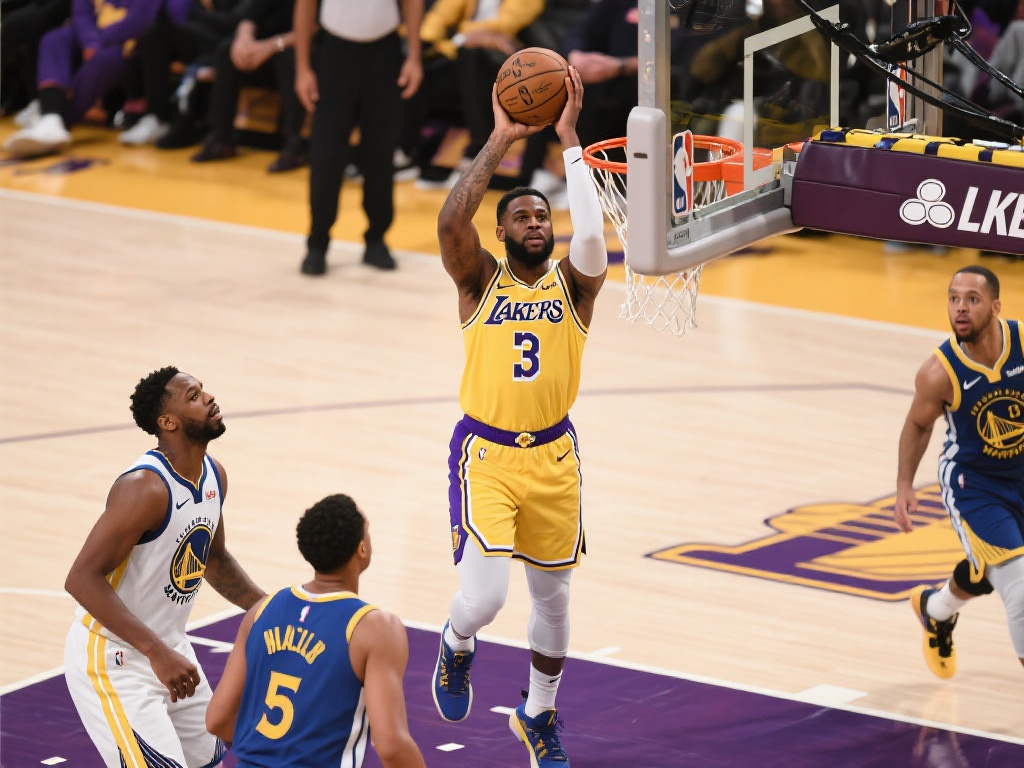 湖人勇士对决:本赛季最终一战? 从数据上看,湖人在内线得分和篮板保护上略